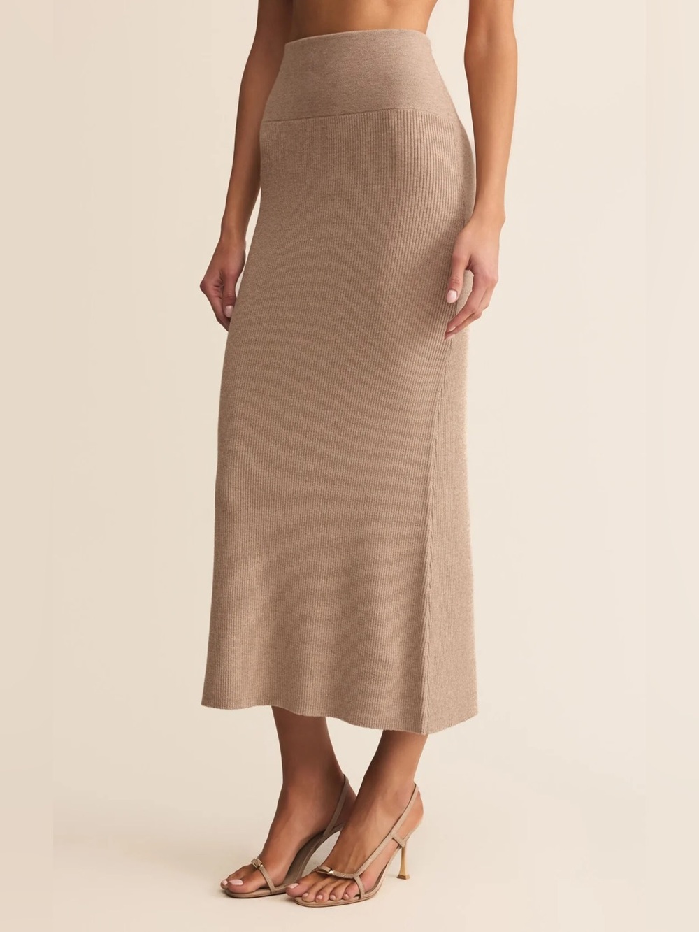 NWT Z Supply Eloise Sweater midi Skirt Beige